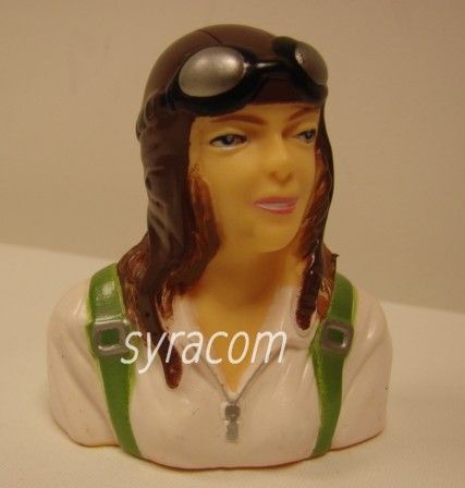 FIGURINE PILOTE AVION RADIOCOMMANDE FEMME FILLE 7CM SYRACOM MODELISME ESLETTES