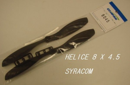 HELICE 8 - 4.5 SYRACOM MODELISME ESLETTES AVION PLANEUR HELICO VOITURE