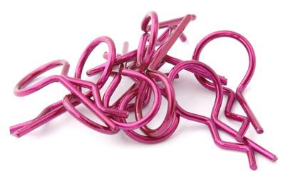 CLIPS DE CARROSSERIE 1-10 �me ROUGE HT501381R HOBBYTECH SYRACOM MODELISME ESLETTES VISSERIE VOITURES