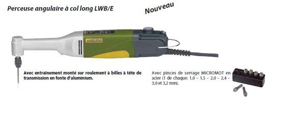 PERCEUSE ANGULAIRE COL LONG