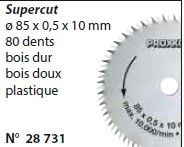 LAME SUPERCUT PROXXON POUR SCIE CIRCULAIRE SYRACOM MODELISME ESLETTES