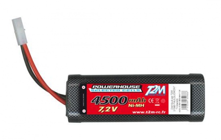 T1004500 BATTERIE ACCUS NI MH 7.2 V 4500 mAh syracom modelisme eslettes rouen voiture radiocommandee