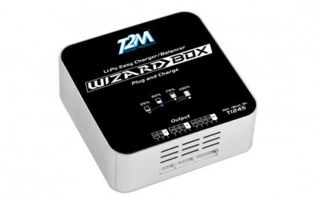 CHARGEUR WIZARD BOX LI-PO 2-4S T1245 T2M SYRACOM MODELISME ESLETTES ROUEN AVION VOITURE  HELICO QUADRICOPTERE FPV LUNETTES