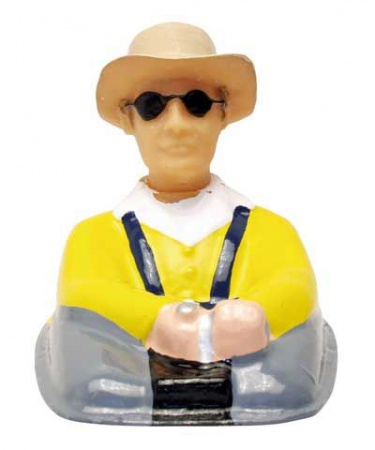 pilote planeur  90 mm jaune chapeau P137  syracom modelisme eslettes rouen