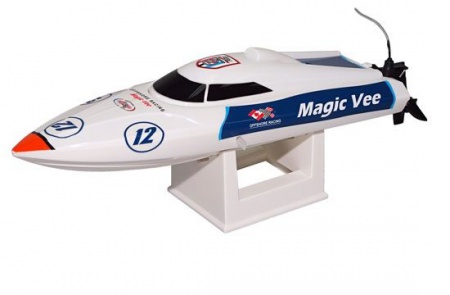 micro magic vee bateau radiocommande blanc syracom modelisme normandie eslettes rouen normandie 8106 