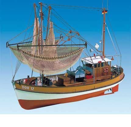 MadDeco - Maquette bateau - Cutter de pêche - Bateau de pêche