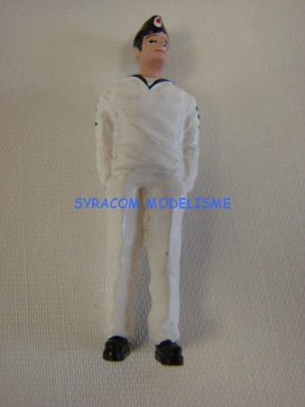 CAPORAL DE LA MARINE 5CM BLANC BATEAU MAQUETTE MAIN POCHE BRIGADIER GRAUPNER 375.33 ECHELLE M 136 SYRACOM MODELISME ESLETTES