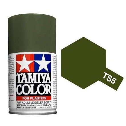 PEINTURE PLASTIQUE TAMIYA 85005 MAQUETTE TS5 OLIVE DRAB VERT OLIVE SYRACOM MODELISME ESLETTES ROUEN NORMANDIE