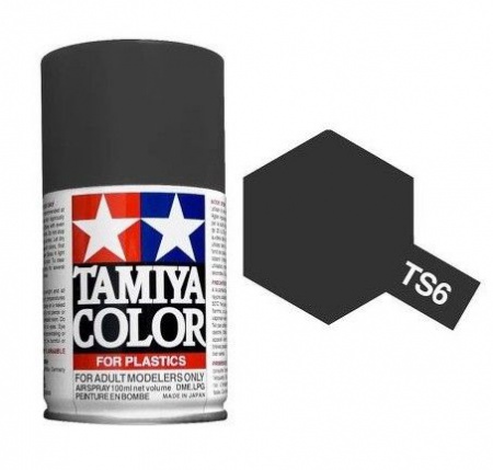 PEINTURE PLASTIQUE TAMIYA 85006 MAQUETTE TS6 MAT BLACK NOIR  SYRACOM MODELISME ESLETTES ROUEN NORMANDIE