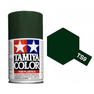 PEINTURE PLASTIQUE TAMIYA  85009 MAQUETTE TS9 VERT ANGLAIS BRITISH GREEN  SYRACOM MODELISME ESLETTES ROUEN NORMANDIE