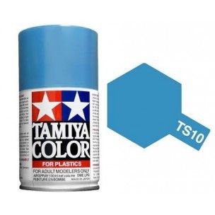 PEINTURE PLASTIQUE TAMIYA  85010 MAQUETTE TS10  BLEU DE FRANCE FRENCH BLUE  SYRACOM MODELISME ESLETTES ROUEN NORMANDIE