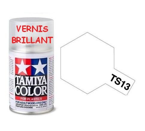 Bombe vernis brillant TS13 Tamiya 85013