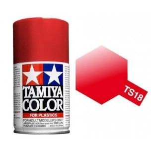 PEINTURE PLASTIQUE TAMIYA  850018  MAQUETTE TS18 ROUGE METALLIC  SYRACOM MODELISME ESLETTES ROUEN NORMANDIE