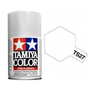 PEINTURE PLASTIQUE TAMIYA  850027  MAQUETTE TS27  BLANC  MAT  SYRACOM MODELISME ESLETTES ROUEN NORMANDIE