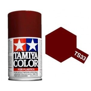 PEINTURE PLASTIQUE TAMIYA  85033  MAQUETTE TS33 DULL RED ROUGE TERRE MARRON  MAT  SYRACOM MODELISME ESLETTES ROUEN NORMANDIE