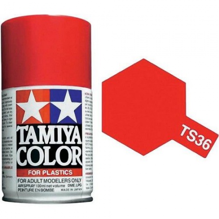 PEINTURE PLASTIQUE TAMIYA  85036  MAQUETTE TS36  ROUGE FLUO  SYRACOM MODELISME ESLETTES ROUEN NORMANDIE