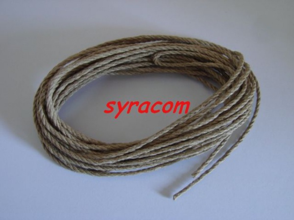 ficelle de gr�ement � 2 b�teau cordonnet  �cru COREL C-284  syracom modelisme accastillage