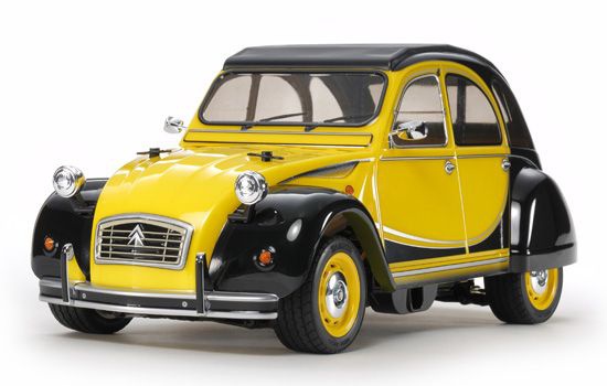 Voiture CITROEN 2CV CHARLESTON MAQUETTE TAMIYA 58655 SYRACOM MODELISME ESLETTES ROUEN NORMANDIE