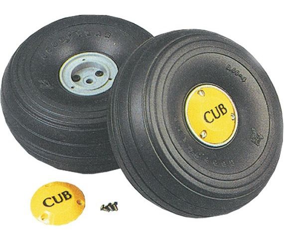 ROUE PIPER CUB J3 DUBRO 425TLC � 108MM AVION RADIOCOMMANDE SYRACOM MODELISME ESLETTES ROUEN NORMANDIE 