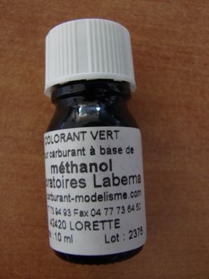 colorant moteur vert 2375 lab�ma pour carburant m�thanol moteur syracom mod�lisme eslettes rouen normandie