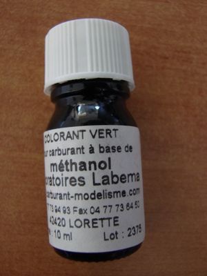 colorant moteur vert 2375 labéma pour carburant méthanol moteur syracom modélisme eslettes rouen normandie