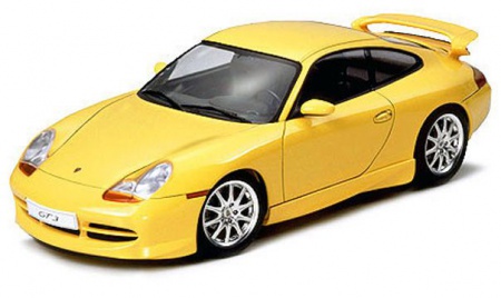 PORSCHE 911 GT3 MAQUETTE TAMIYA 24229 JAUNE SYRACOM MODELISME ESLETTES ROUEN NORMANDIE