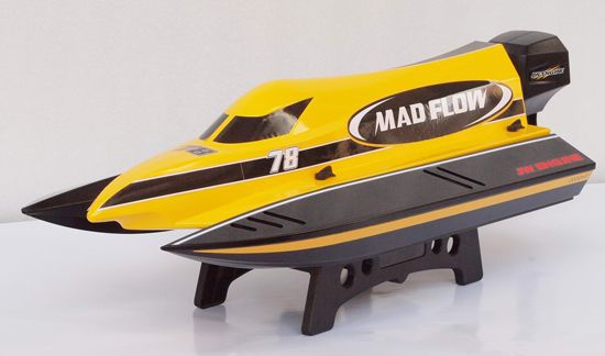 mad flow F1 Bateau radiocommand� jaune �lectrique z0218653c syracom mod�lisme eslettes rouen normandie