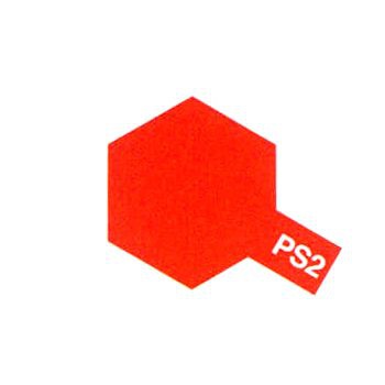 PEINTURE TAMIYA PS2 ROUGE  86002 BOMBE CAROSSERIE POLYCARBONATES SYRACOM MODELISME ESLETTES ROUEN NORMANDIE