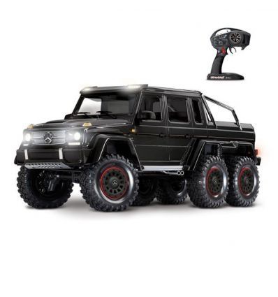 TRX-6 MERCEDES BENZ TRX88096-4-BLK CLASSE G NOIR 63AMG 6X6 TRAXXAS VOITURE RADIOCOMMANDEE SYRACOM MODELISME ESLETTES ROUEN NORM