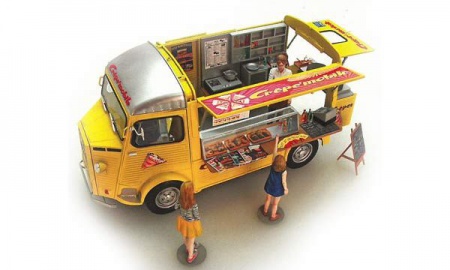 CITROEN H CREPE MOBILE EBR25013 MAQUETTE A CONSTRUIRE VOITURE SYRACOM MODELISME ESLETTES ROUEN