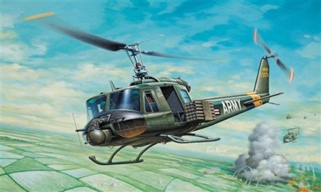 MAQUETTE  ITALERI I040 HELICOPTERE UH-1B HUEY AVION A CONSTRUIRE MILITARIA A COLLER A MONTER SYRACOM MODELISME ESLETTES ROUEN NORMANDIE