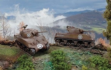 MAQUETTE ITALERI MILITARIA I7518 CHARS M4A3 Sherman (X2) SYRACOM MODELISME ROUEN NORMANDIE
