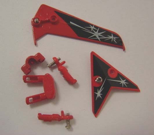 EMPENNAGE ROUGE HELICO T5150 MICRO SPARK T2M SYRACOM MODELISME ESLETTES ROUEN NORMANDIE