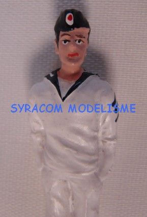 CAPORAL DE LA MARINE 5CM BLANC BATEAU MAQUETTE MAIN POCHE BRIGADIER GRAUPNER 375.33 SYRACOM MODELISME ESLETTES