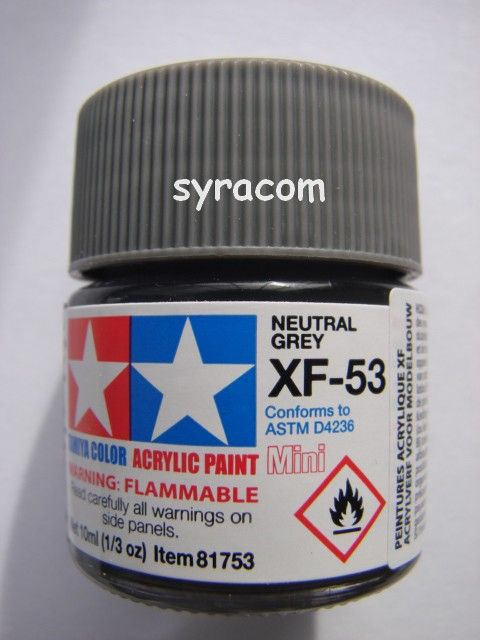 PEINTURE TAMIYA POT 10ML XF53 gris neutral grey ACRYLIQUE