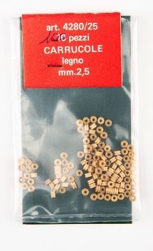 poulies en bois accastillage 2.5mm amati 4280 25 carrucole bateau maquette bois voilie syracom modelisme eslettes rouen normandie