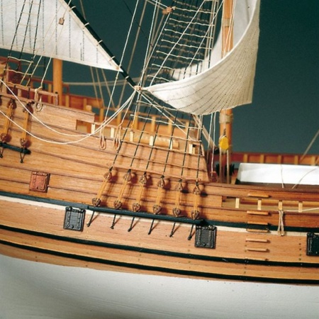 MAQUETTE BATEAU AMATI MAYFLOWER 1413 CONSTRUCTION BOIS ACCASTILLAGE CORDAGE SYRACOM MODELISME ESLETTES ROUEN NORMANDIE