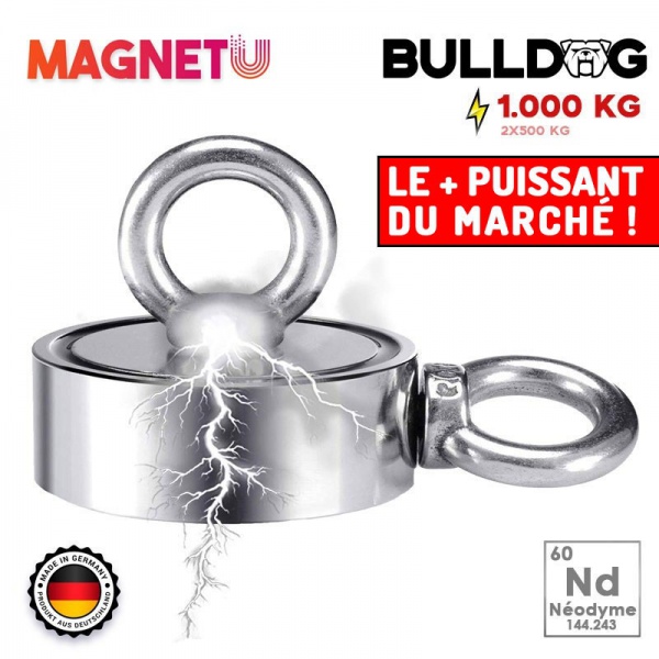 AIMANT BULLDOG 2X500 KG