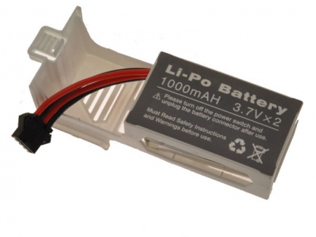 LIPO 7.4V 1000mAh + support