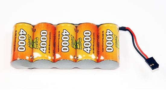 pack rx 6v 4000uv futaba