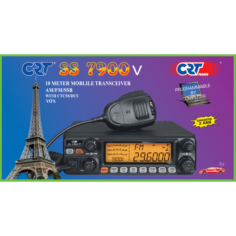 POSTE CIBI CRT SS7900 AM FM RADIOAMATEUR