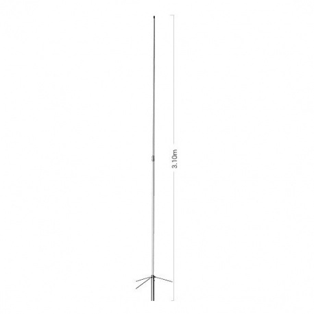X-300N ANTENNE VHF / UHF 3.1 M
